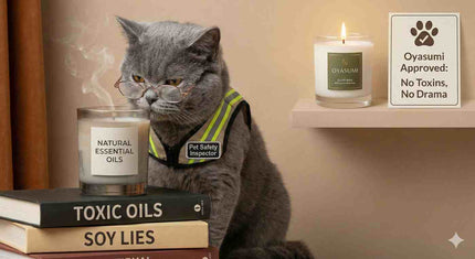 Czy świece są bezpieczne dla zwierząt? Prawda o olejkach i wosku | Oyasumi