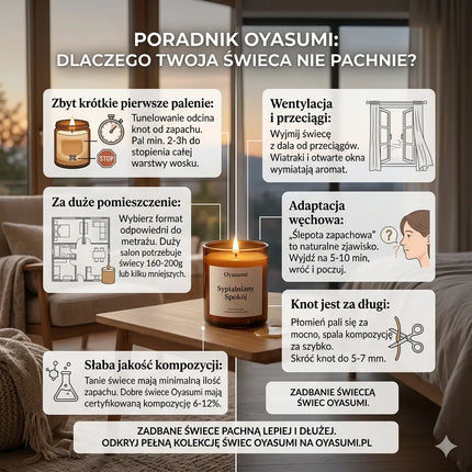 Dlaczego świeca nie pachnie gdy się pali? Przyczyny i rozwiązania