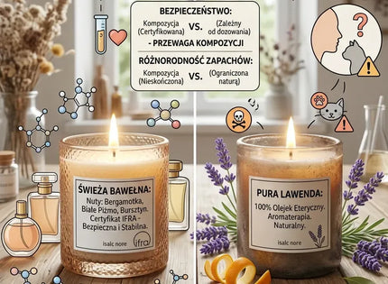 Olejek syntetyczny czy olejek eteryczny – czym pachnie Twoja świeca i czy ma to znaczenie?