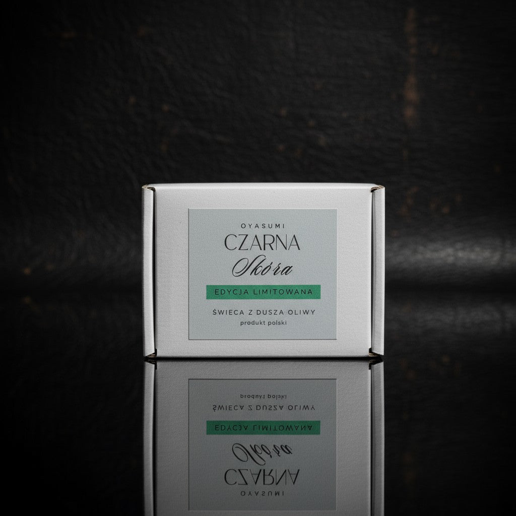 Olive wax for tealights, fireplace - Black Leather 