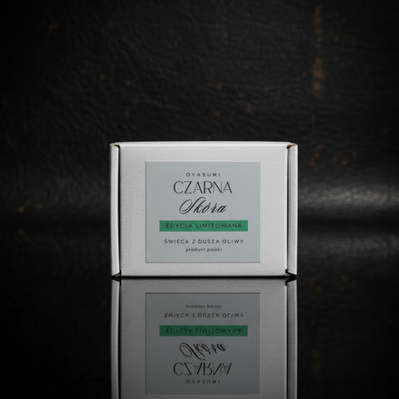 Olive wax for tealights, fireplace - Black Leather 