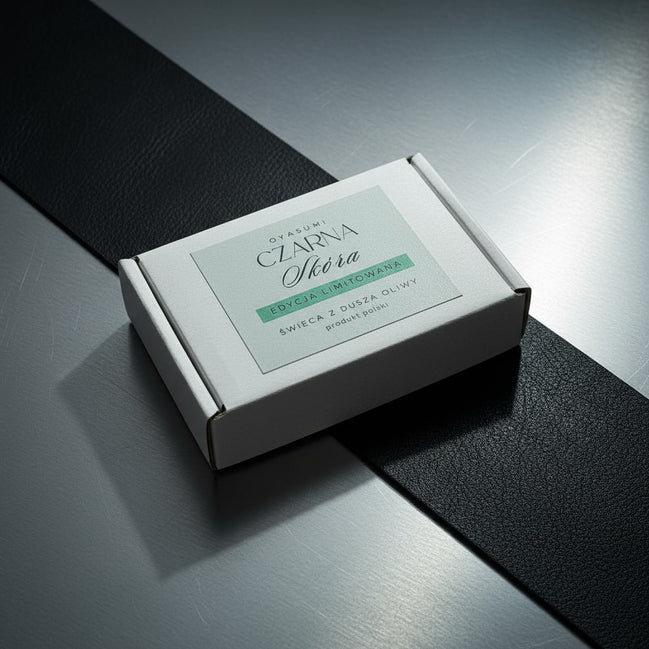 Olive wax for tealights, fireplace - Black Leather 