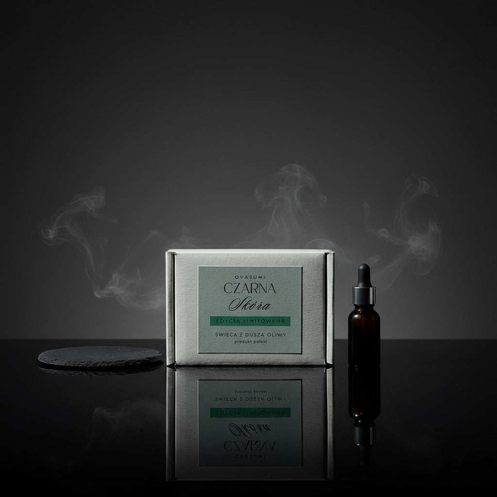 Olive wax for tealights, fireplace - Black Leather 