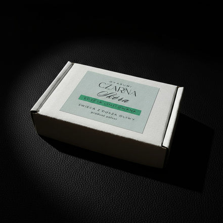 Olive wax for tealights, fireplace - Black Leather 