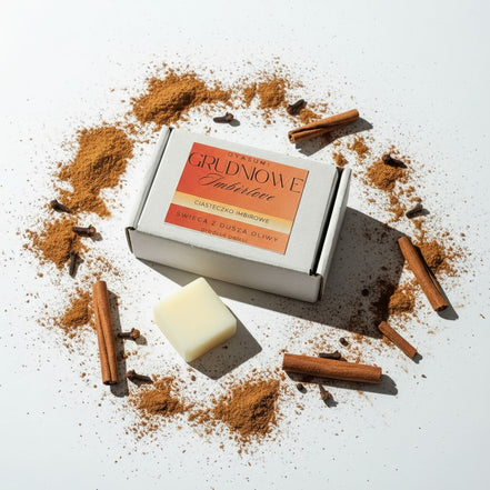 Wosk z oliwek do podgrzewaczy, kominkowy - Grudniowe Imbirlove