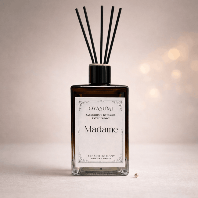 Dyfuzor zapachowy z patyczkami Madame 100 ml – paryski elegancki zapach | Oyasumi
