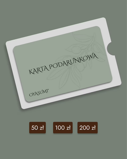 Karta podarunkowa Oyasumi