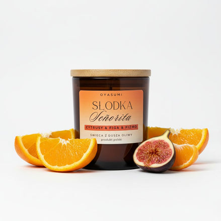 Świeca zapachowa z wosku oliwnego Słodka Señorita