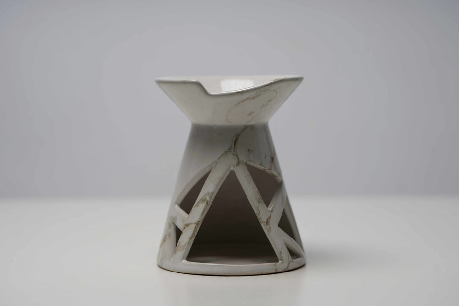 Ceramiczny podgrzewacz ażurowy – unikatowy kominek do wosków oliwnych | Oyasumi
