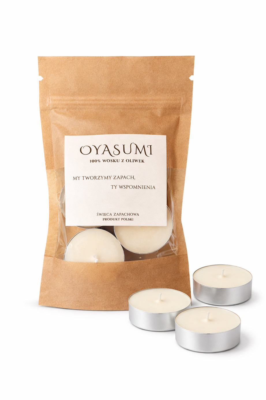 Tealighty z wosku oliwnego bezzapachowe – naturalny podgrzewacz do kominka | Oyasumi